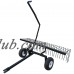 Yard Tuff 60" Pine Straw Outdoor Garden Rake for ATV, UTV, or Utility Tractor   